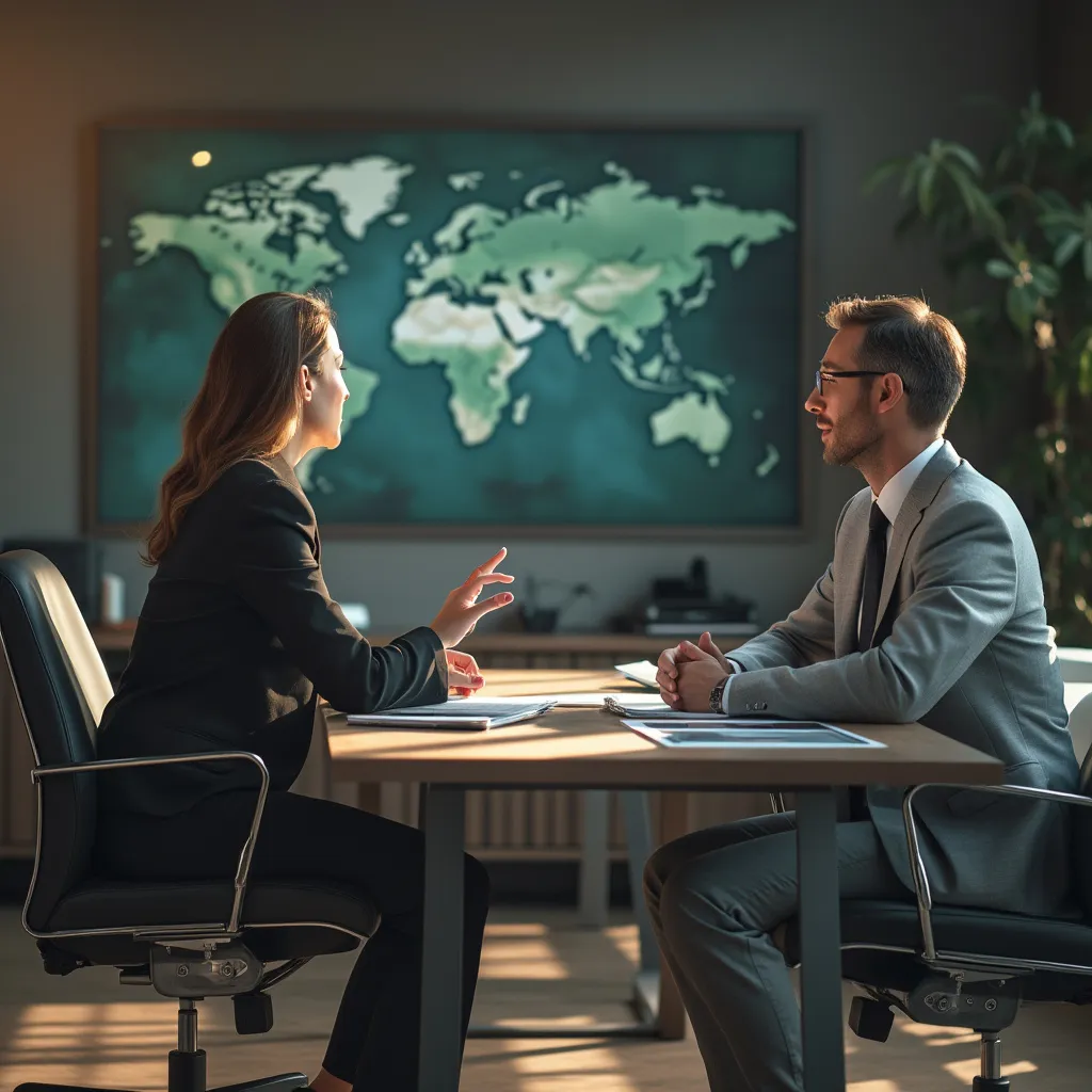 Sesión de coaching ejecutivo con un cliente